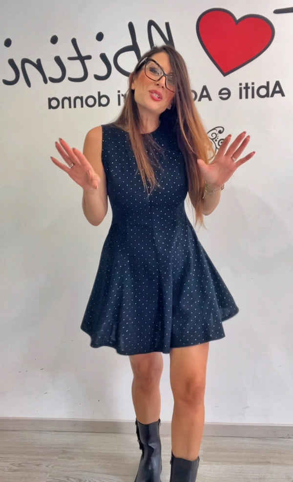 Abitino micro strass nero