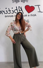 Pantalone misto viscosa