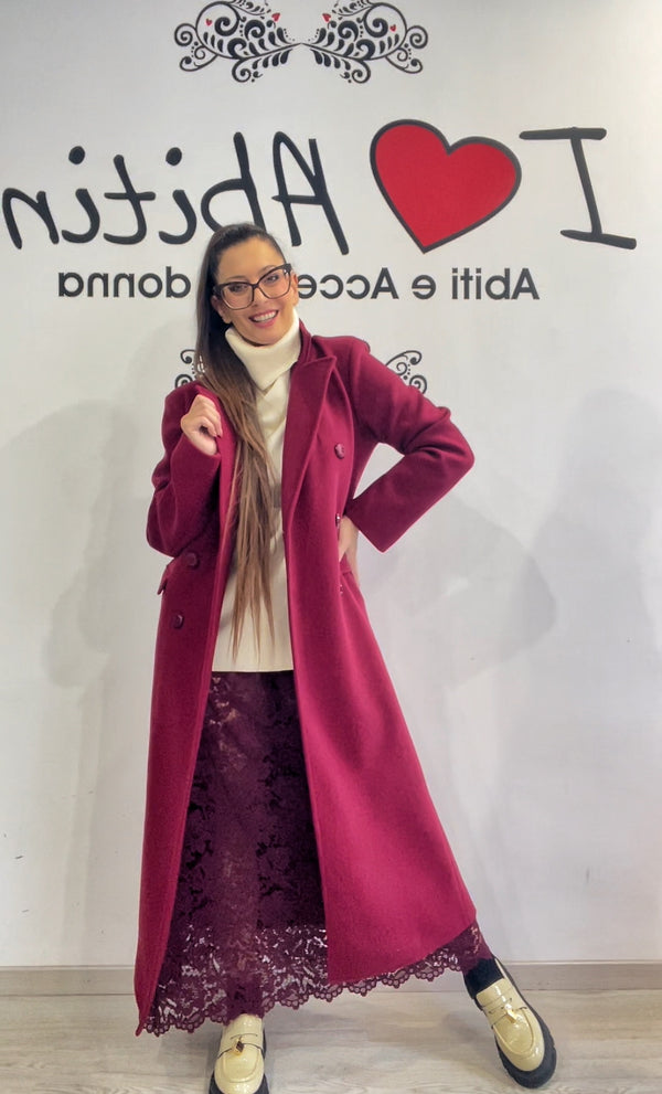 Cappotto bordeaux