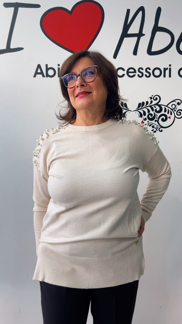 Maglioncino perle carola