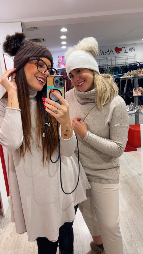 Cuffietta due pon pon