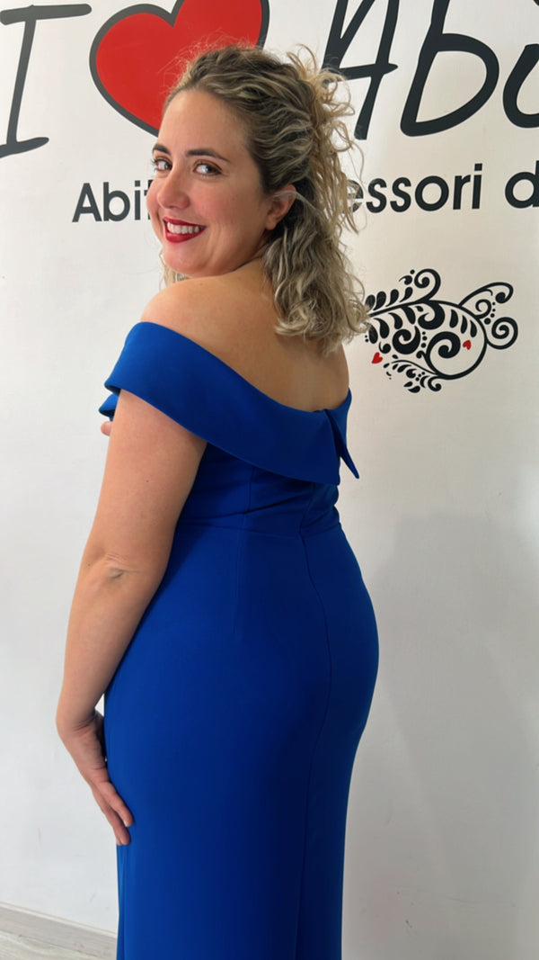 Abito bezz blu elettrico