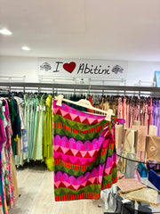 Gonna pareo multicolor corta