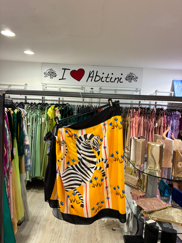 Gonna Pareo zebra corto