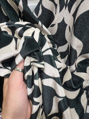 Abito ciniglia bianco e nero ellei