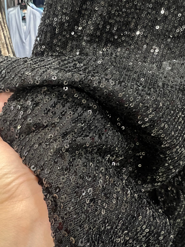 Pantalone paillettes magenta e nero