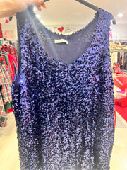 Canotta over paillettes