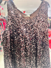 Canotta over paillettes