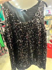 Canotta over paillettes