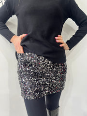 Minigonna paillettes small vari colori