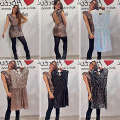 Abitino paillettes schiena nuda