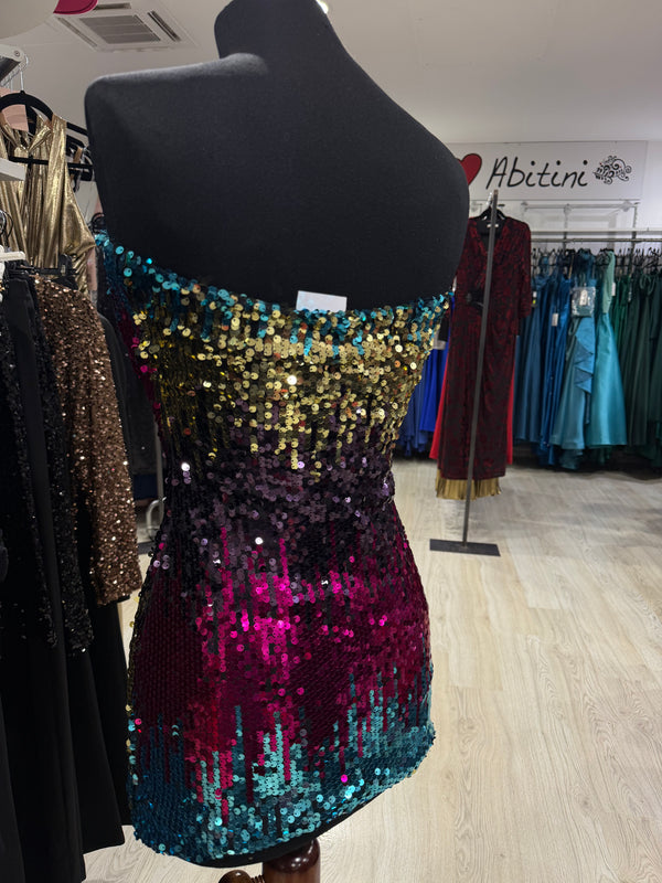 Abitino paillettes multicolor
