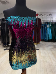 Abitino paillettes multicolor