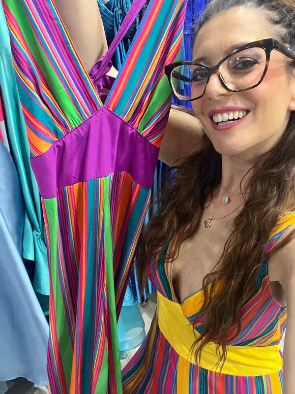 Tuta righe baba vari colori