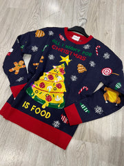 Maglione Natale All I want  con luci led