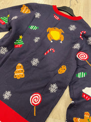 Maglione Natale All I want  con luci led