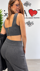 Top gessato Kor