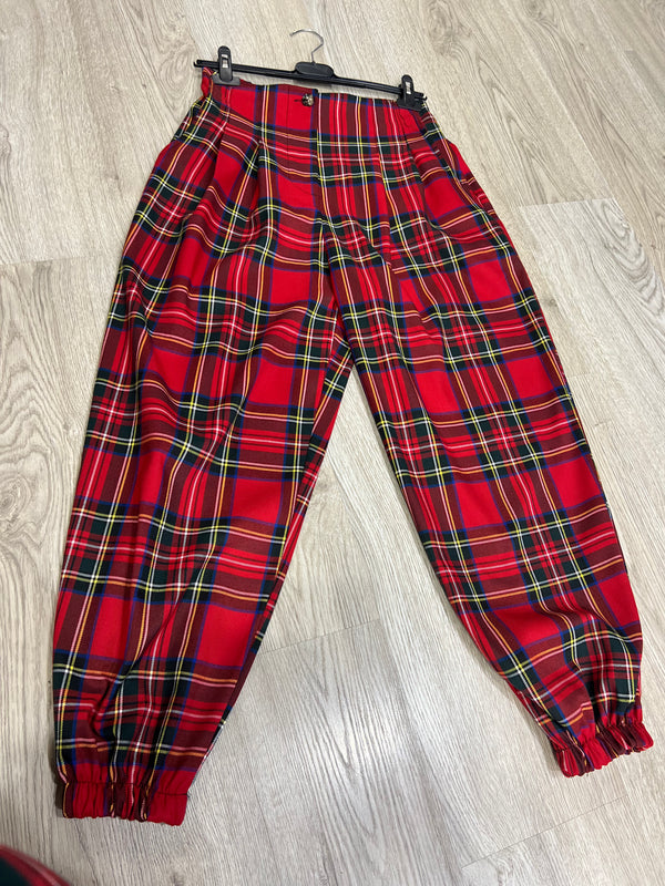 Pantalone palloncino tartan tg unica