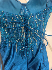 Abito sirena corpetto strass