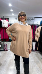 Maxi maglia cammello liza