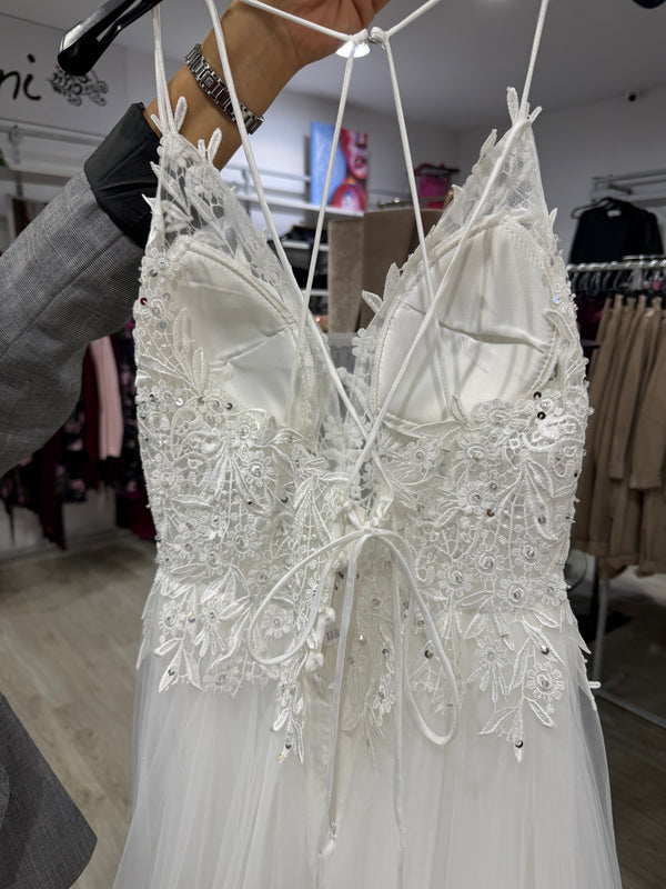 Abito tulle bianco tg m