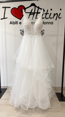 Abito tulle bianco tg S