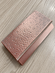 Pochette rosata Strass