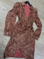 Abito nodo paillettes