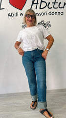 Jeans risvoltino(prendere 1 tg in più)