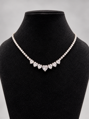 Collana strass cuori