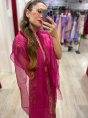 Stole tulle e punti lurex