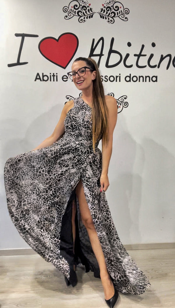 Abito MONOSPALLA bezz animalier