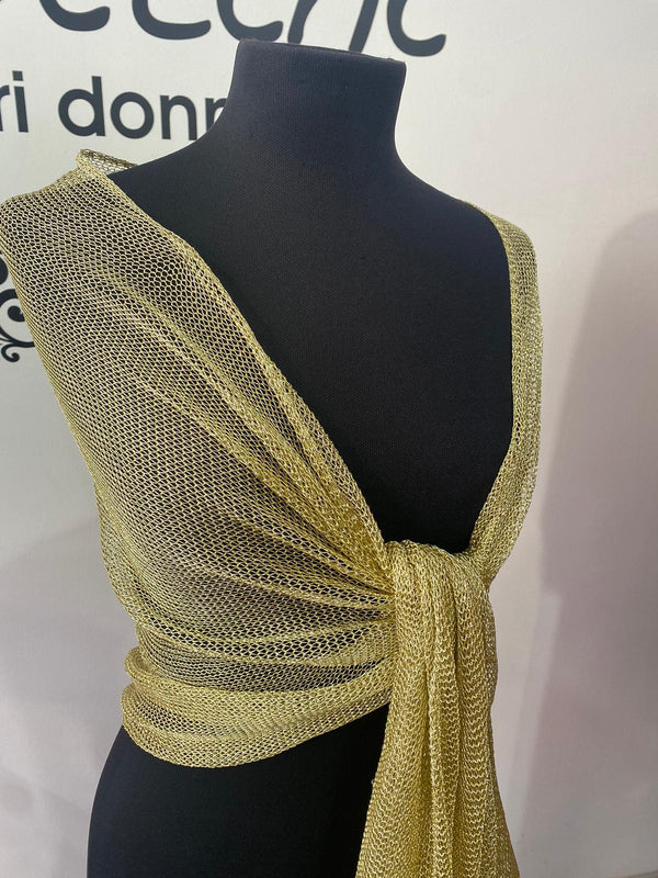 Stola retina oro argento nera