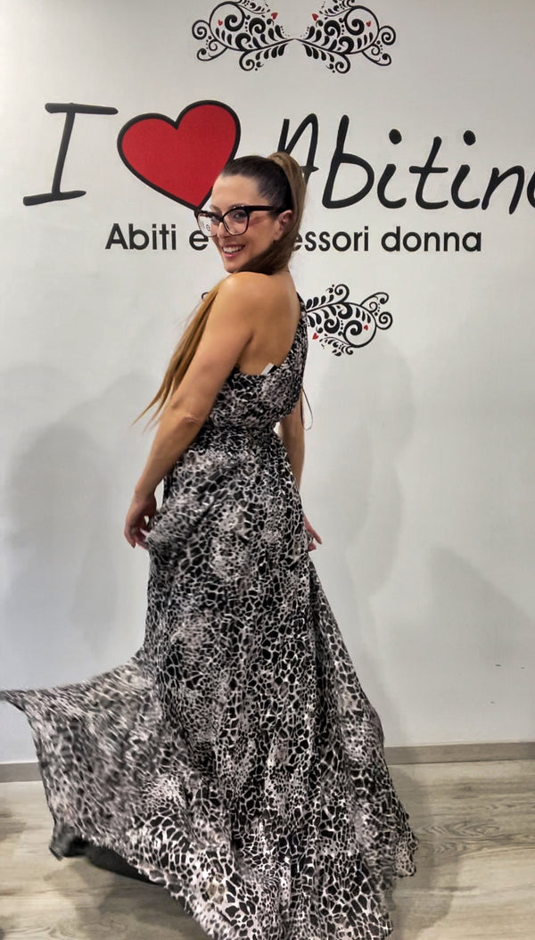 Abito MONOSPALLA bezz animalier