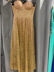 Abito cuore glitter midi vari colori