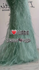 Abito diamond piume vari colori