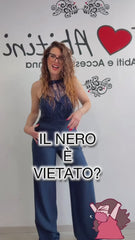 Tuta bezz blu pizzo