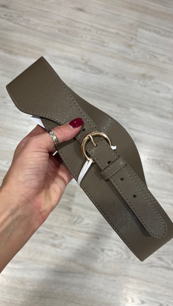 Cintura fango fibbia oro