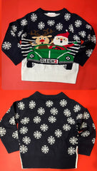 Maglione Natale bimbo/a roadtrip sweater