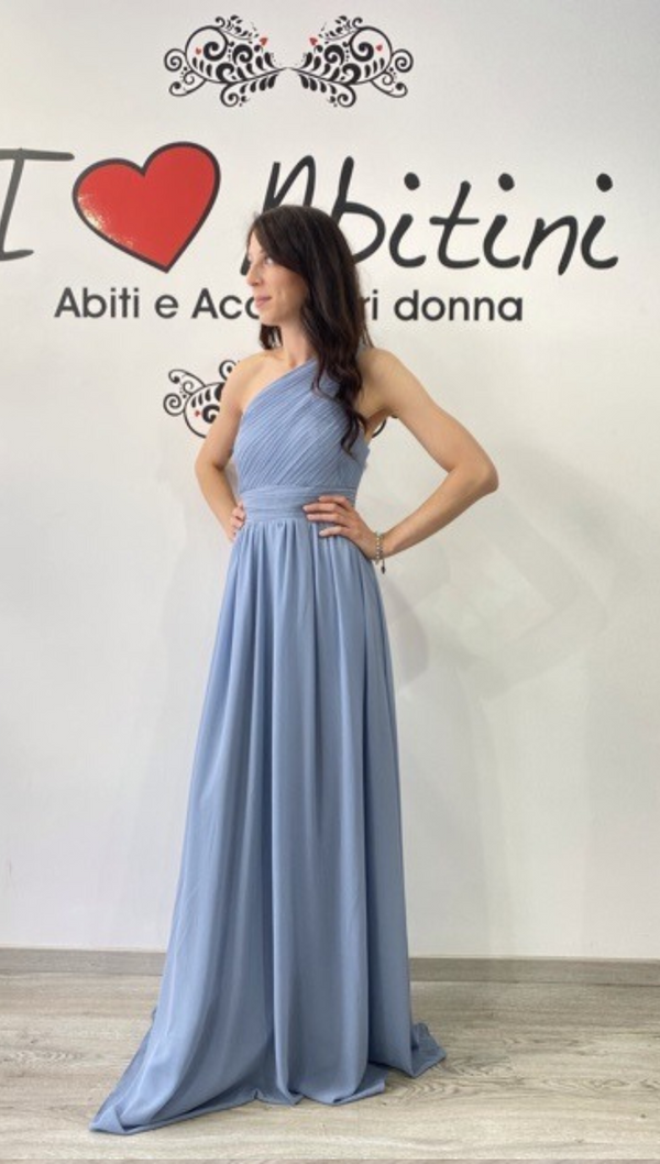 Monospalla elastico carta zucchero ( dusty blue)