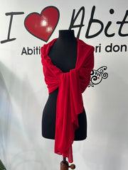 Stola rossa chiffon