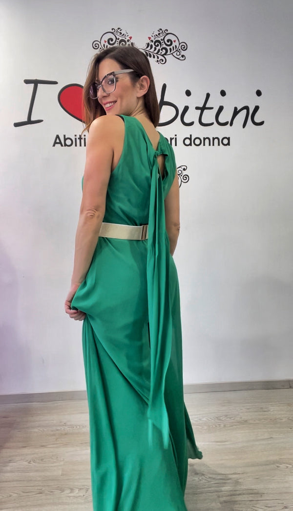 Tuta Bezz verde smanic con cintura